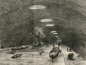 Canal Saint Martin, Paris, Passing Under the Eastern Part of the City, from 